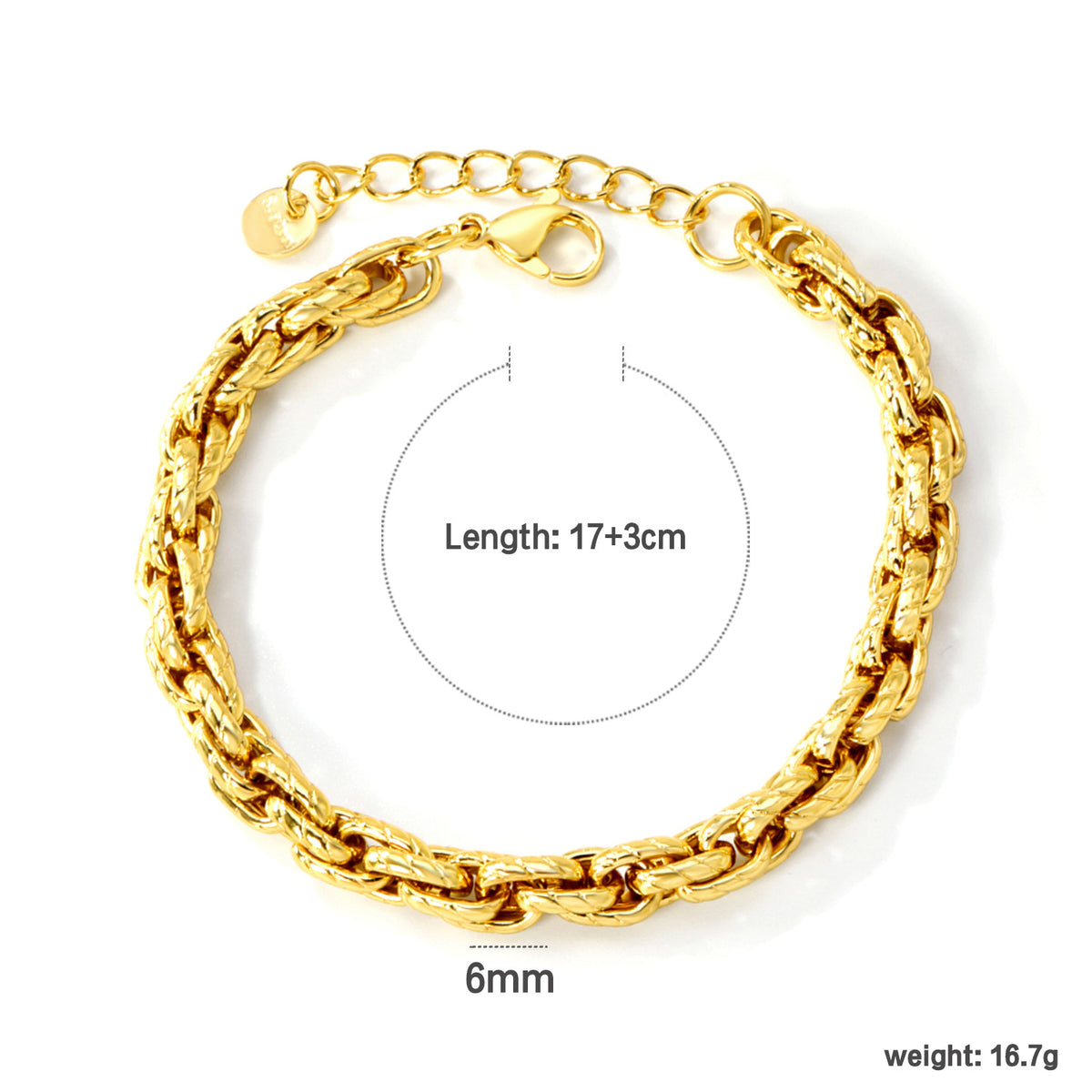 Bracciale ciliegia placcato oro