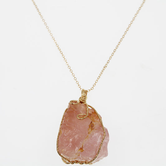 Collana pendente cristallo geometrico