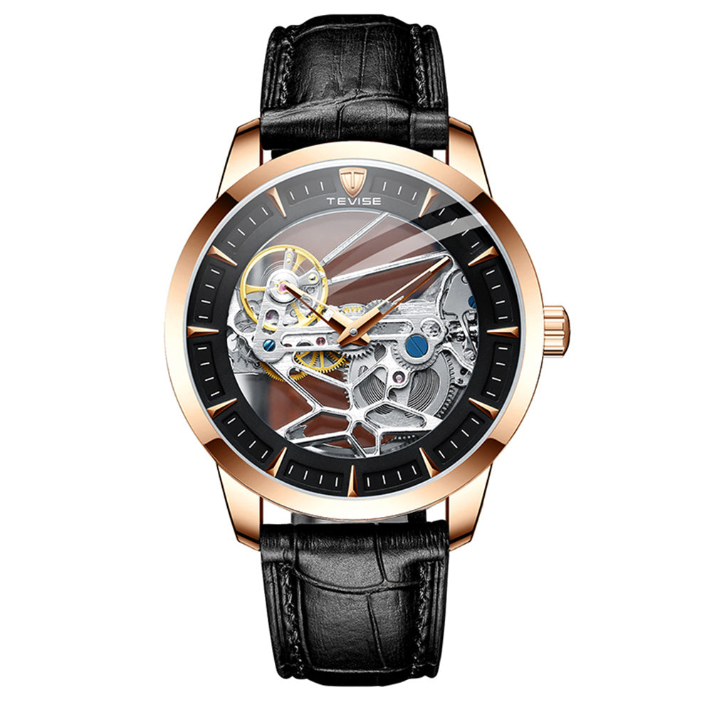 Orologio uomo meccanico automatico impermeabile scheletrato