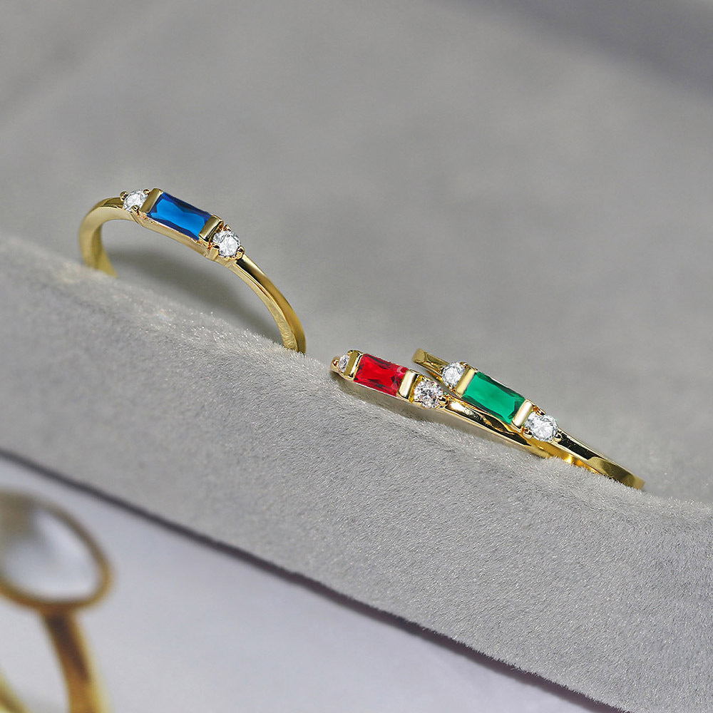 Anello fidanzamento geometrico