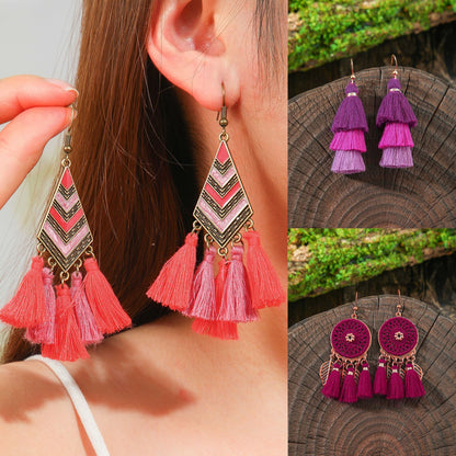 Orecchini boho con nappe