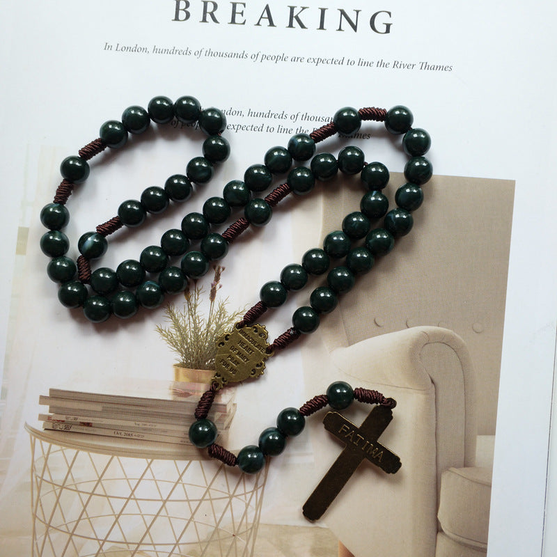 Collana croce intrecciata