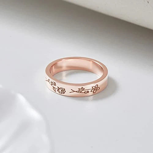 Anello fiori personalizzabile
