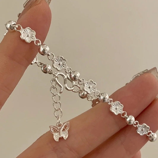 Bracciale Fiore Farfalla Pesco