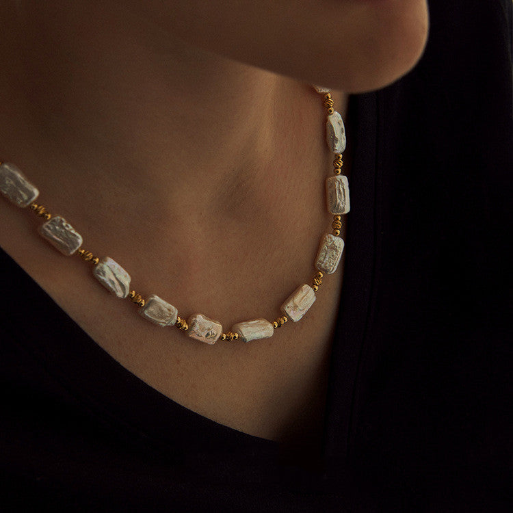 Collana perle barocche Girocollo