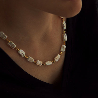 Collana perle barocche Girocollo