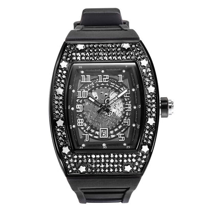 Orologio uomo cristalli silicone