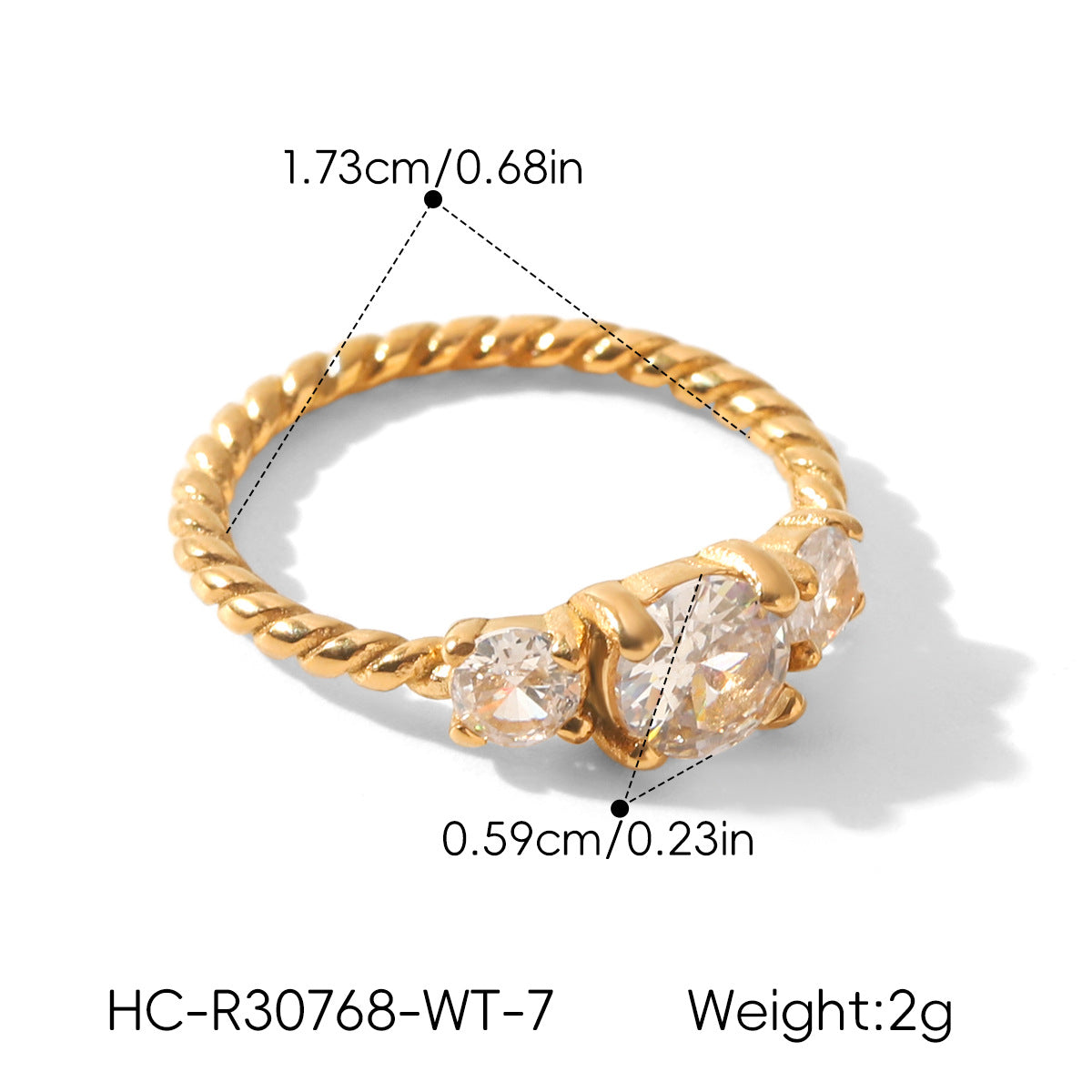 Anello titanio e zircone