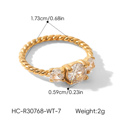 Anello titanio e zircone