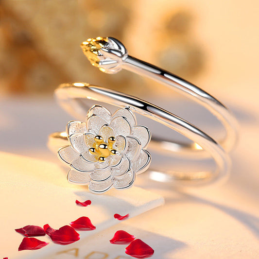 Anello loto da donna