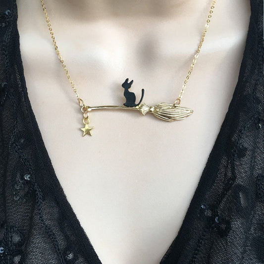 Collana gatto nero