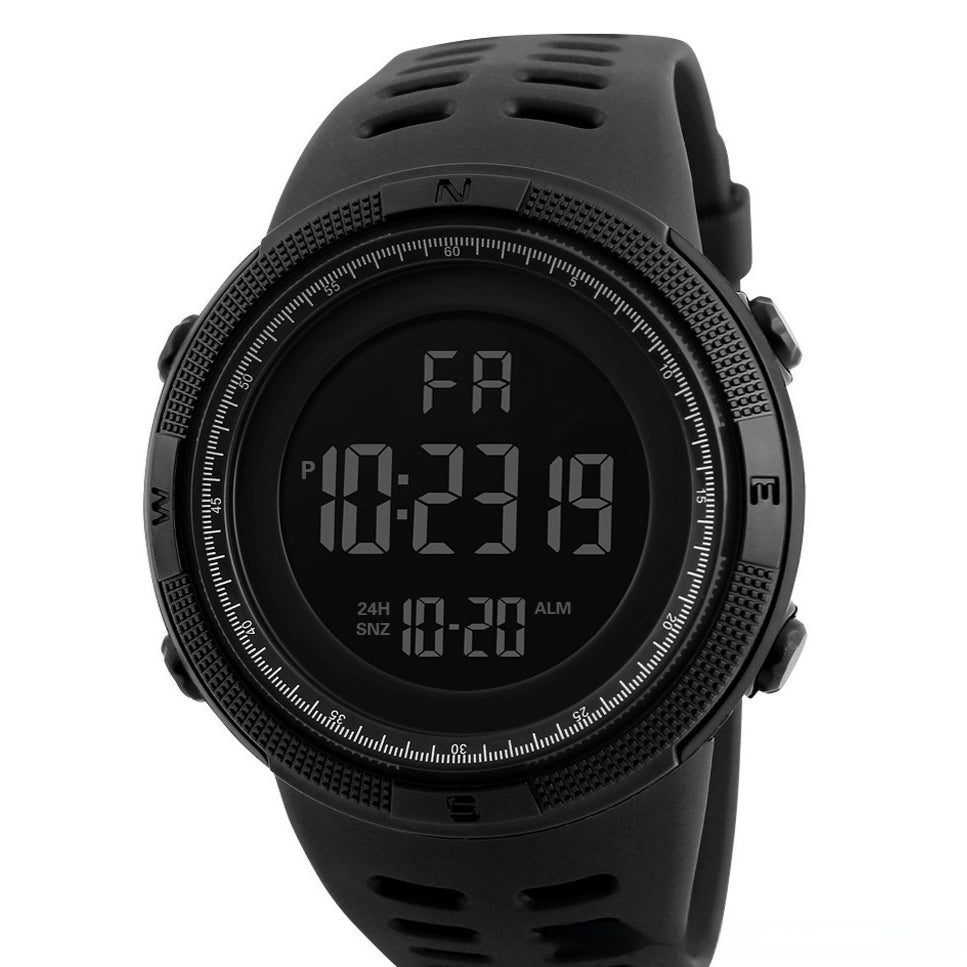 Orologio sportivo quadrante grande luminoso