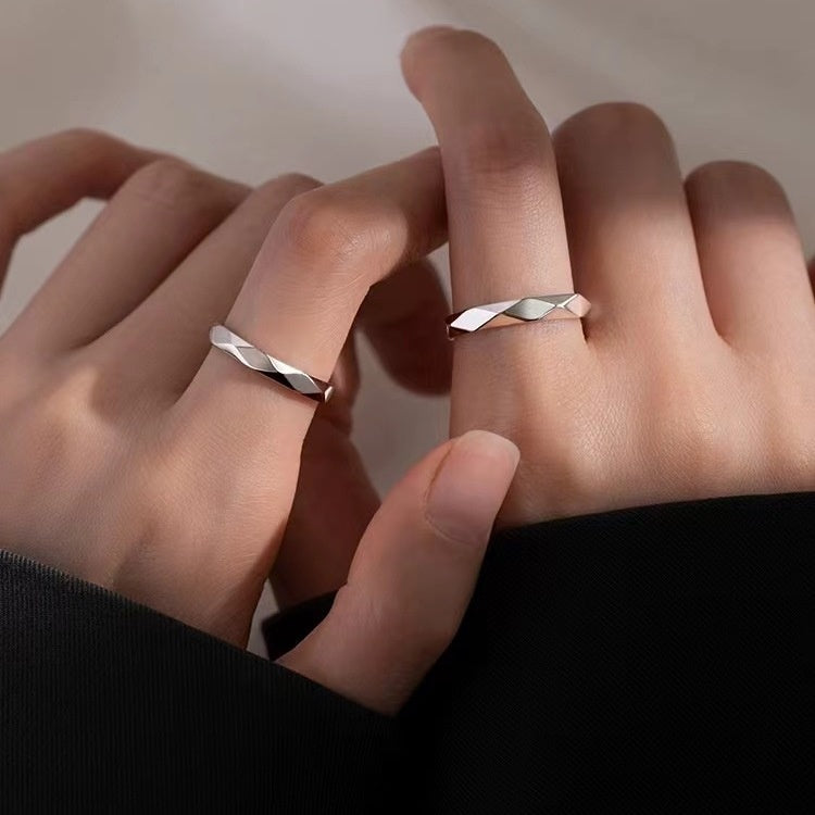Anello minimalista di coppia