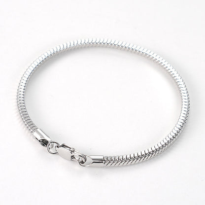 Bracciale catena serpente in acciaio