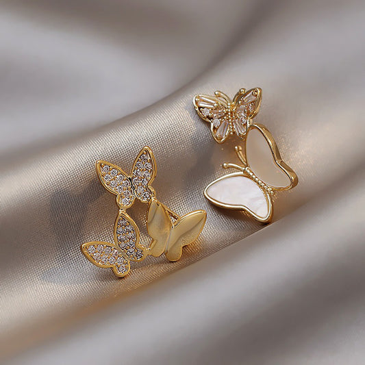 Spilla farfalla con strass