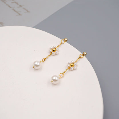 Collana perle titanio da donna