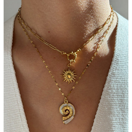 Collana Girasole acciaio