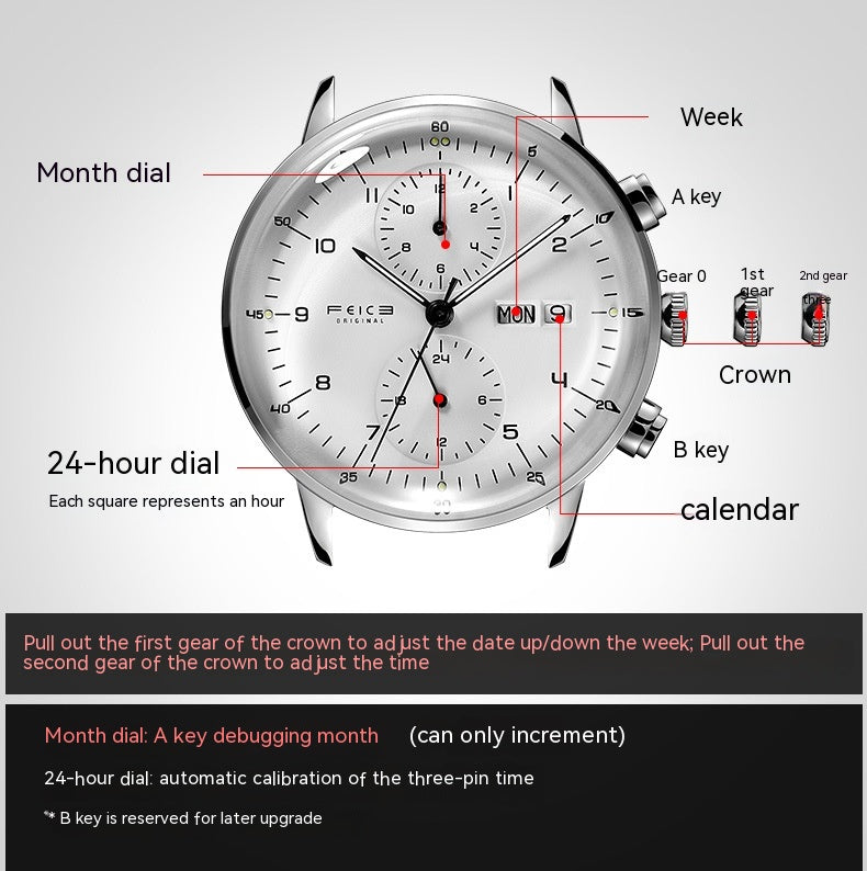 Orologio automatico luminoso semplice