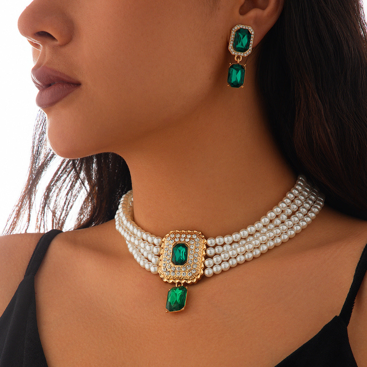 Collana di perle geometrica