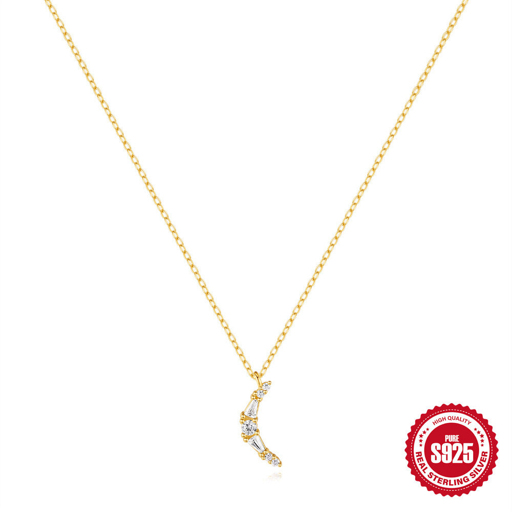Collana luna zirconi