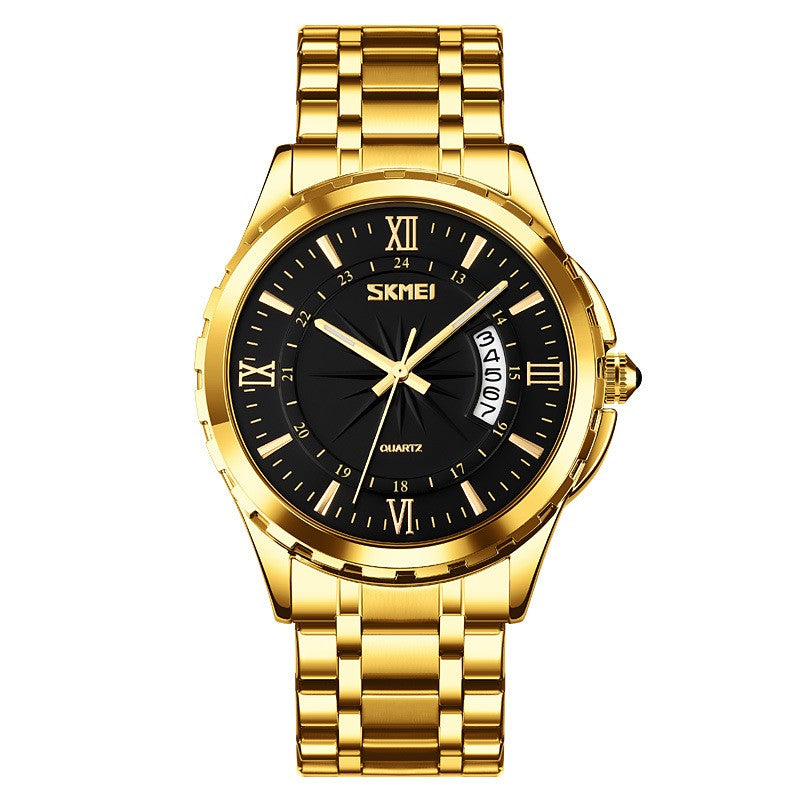 Orologio da uomo acciaio impermeabile calendario