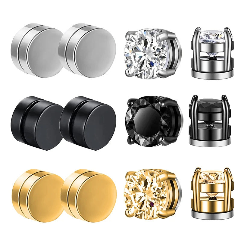 Orecchini clip croce magnetici
