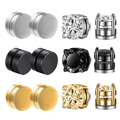 Orecchini clip croce magnetici