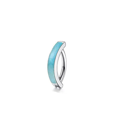 Piercing ombelico zircone in acciaio e rame