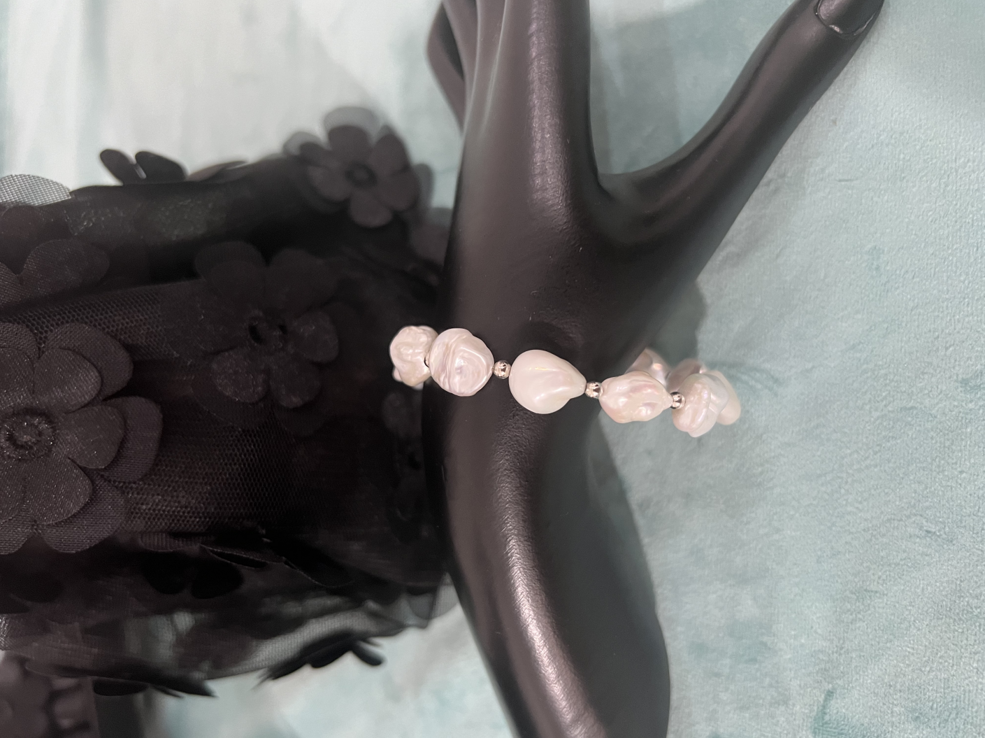 Bracciale con perle barocche acqua dolce
