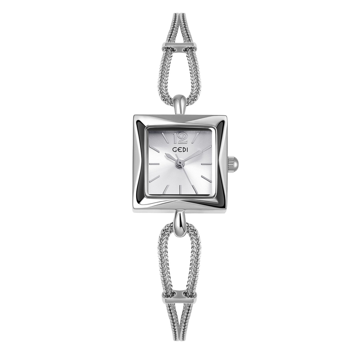 Orologio quadrato vintage in lega