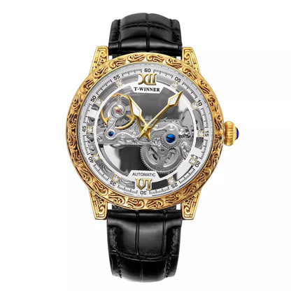 Orologio meccanico uomo vintage inciso