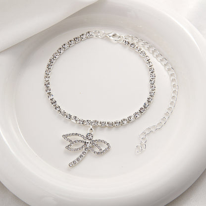Cavigliera Libellula Strass