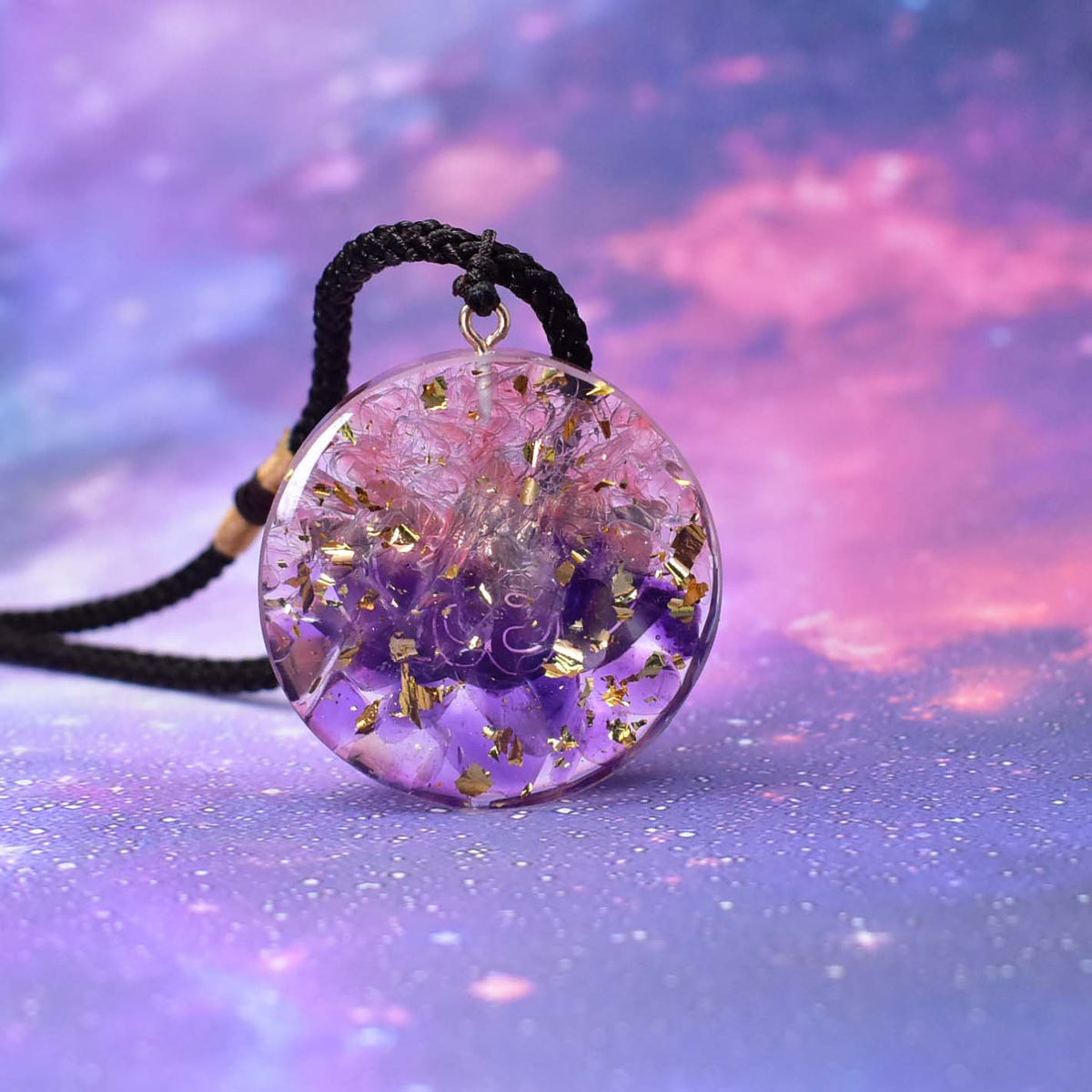 Collana Resina Cristallo