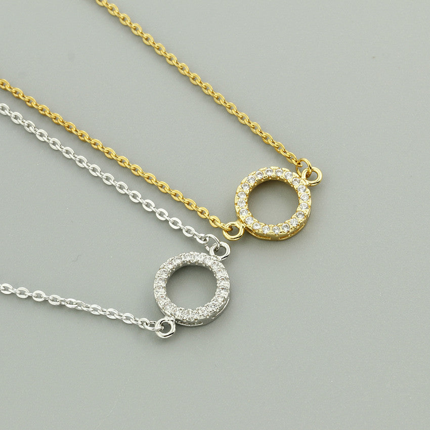 Bracciale cristalli rotondo