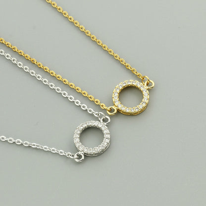 Bracciale cristalli rotondo