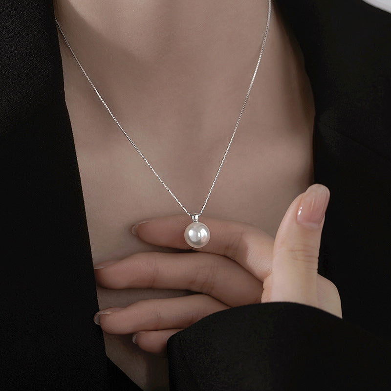 Collana perla argento