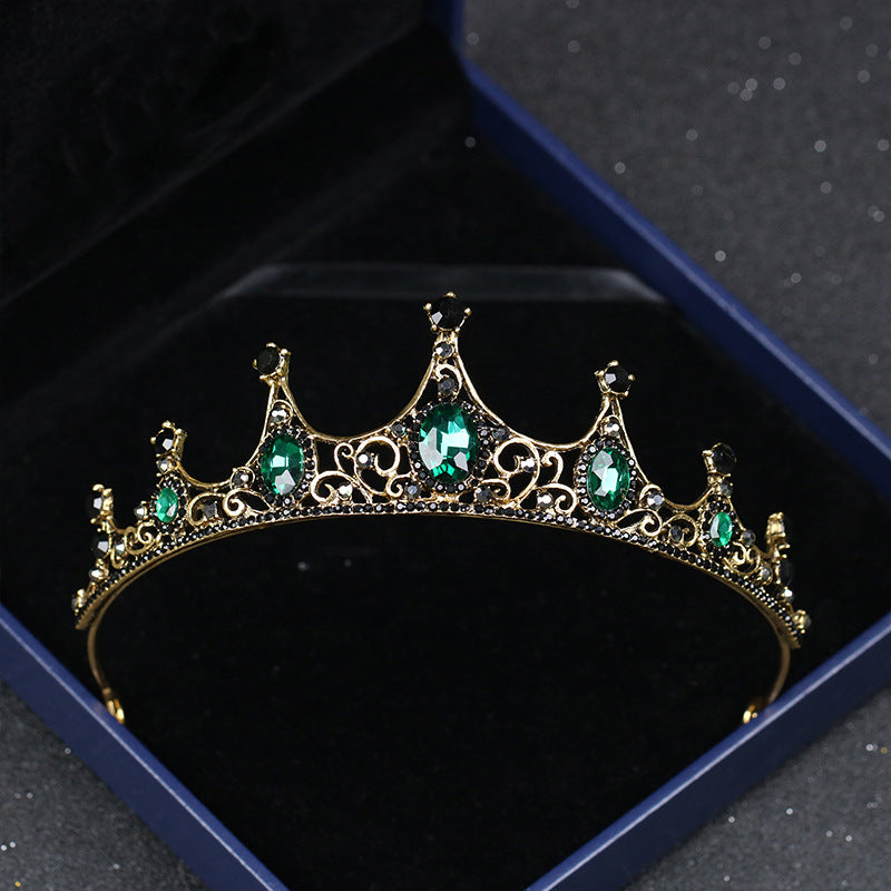 Ciondolo Corona Barocco Verde