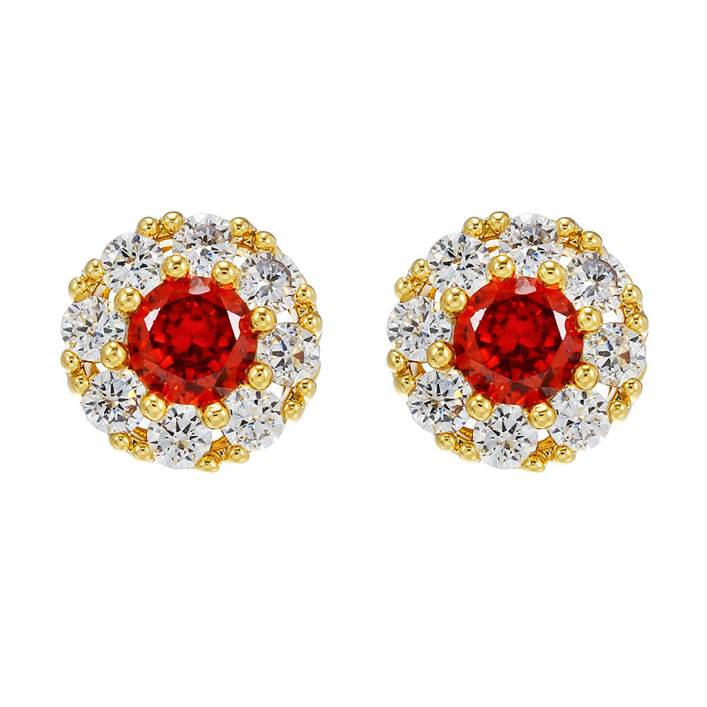 Orecchini argento zircone micro
