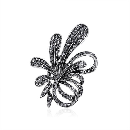 Spilla fiocco floreale vintage