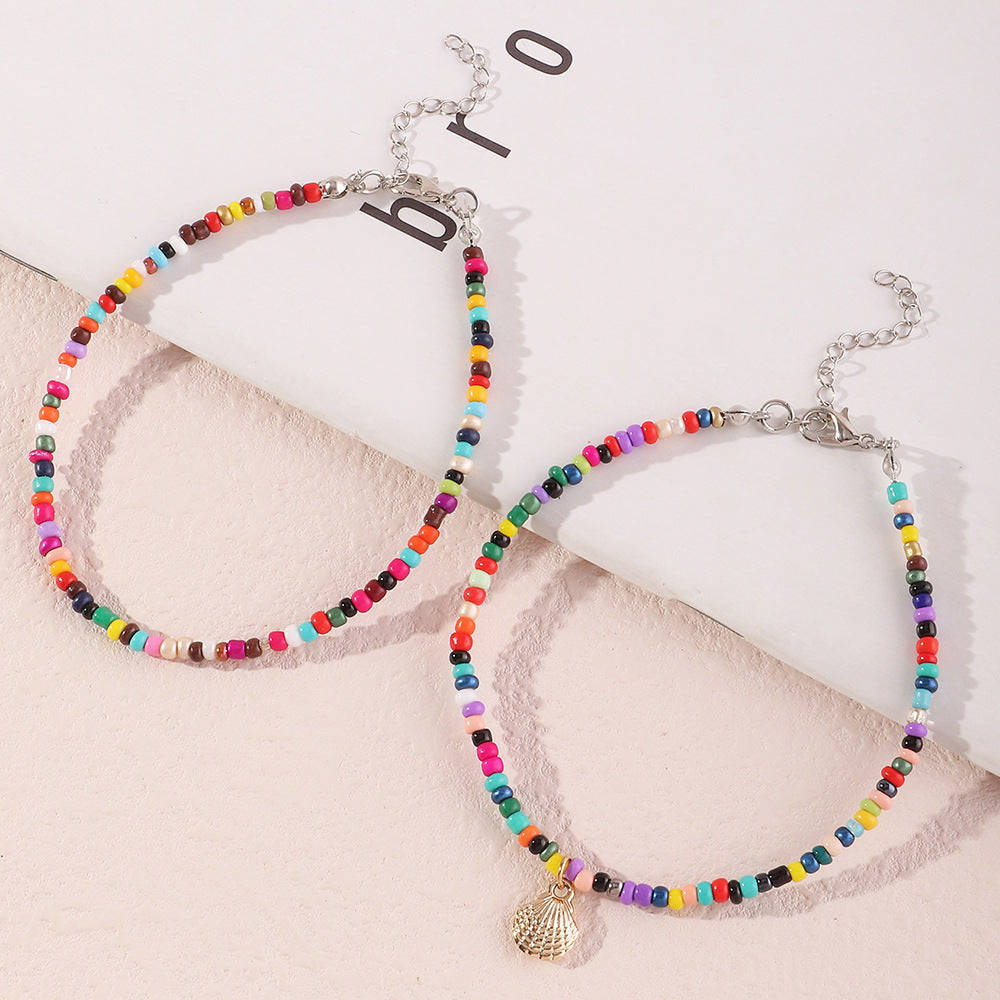 Cavigliera boho intrecciata