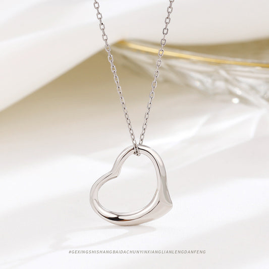 Collana cuore traforato argento 925