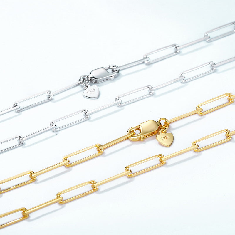 Collana argento maglia spessa