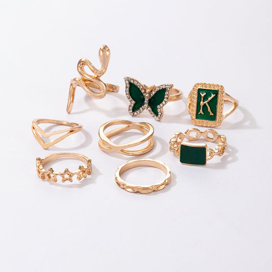 Anello serpente farfalla