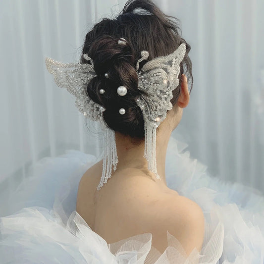 Clip farfalla con paillettes