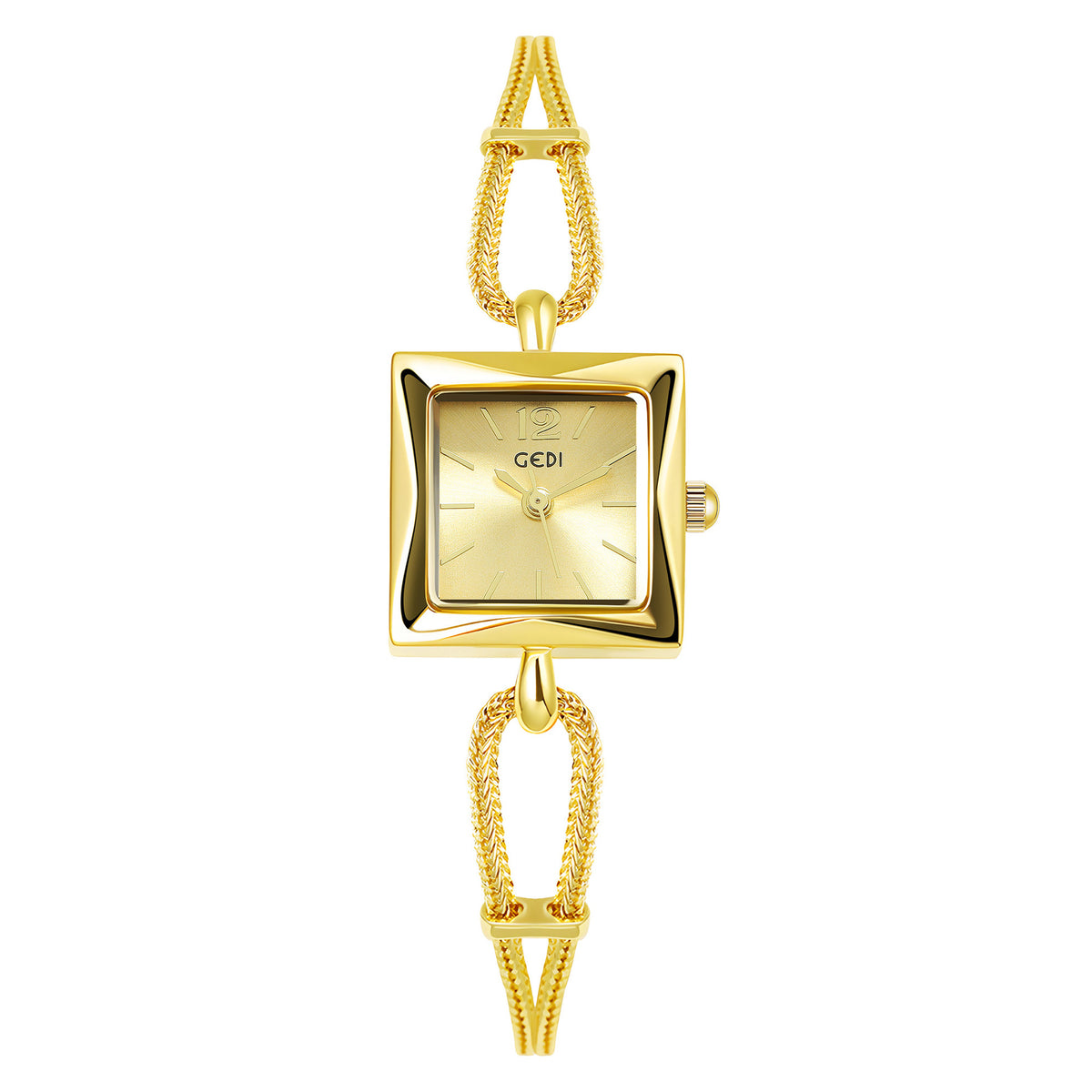 Orologio quadrato vintage in lega