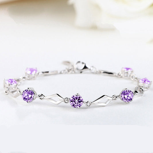 Braccialetto diamanti fiori