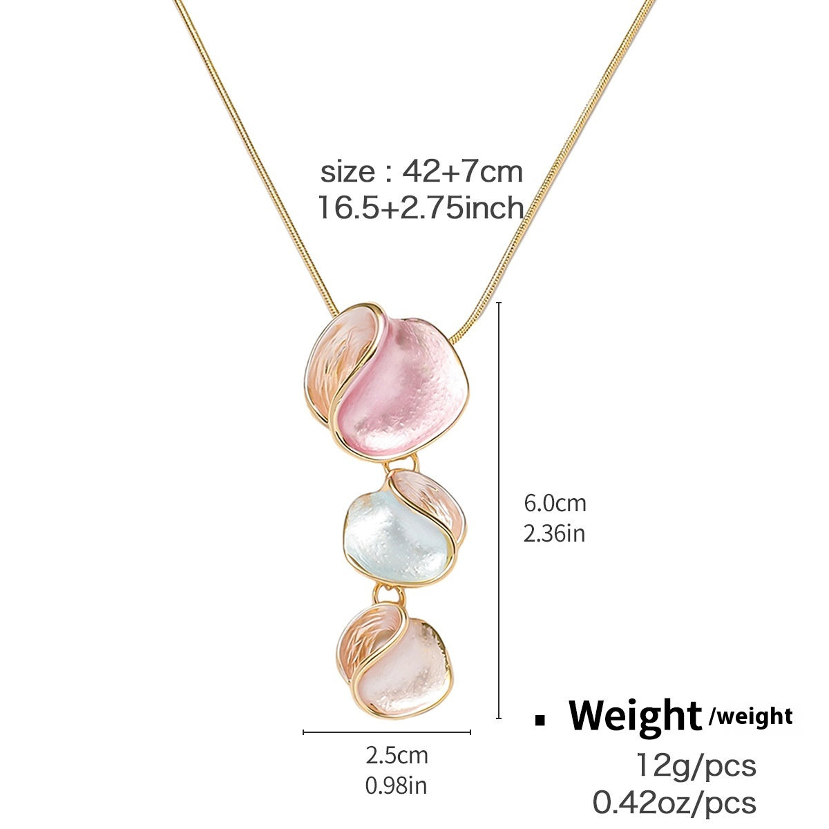 Collana irregolare verniciata
