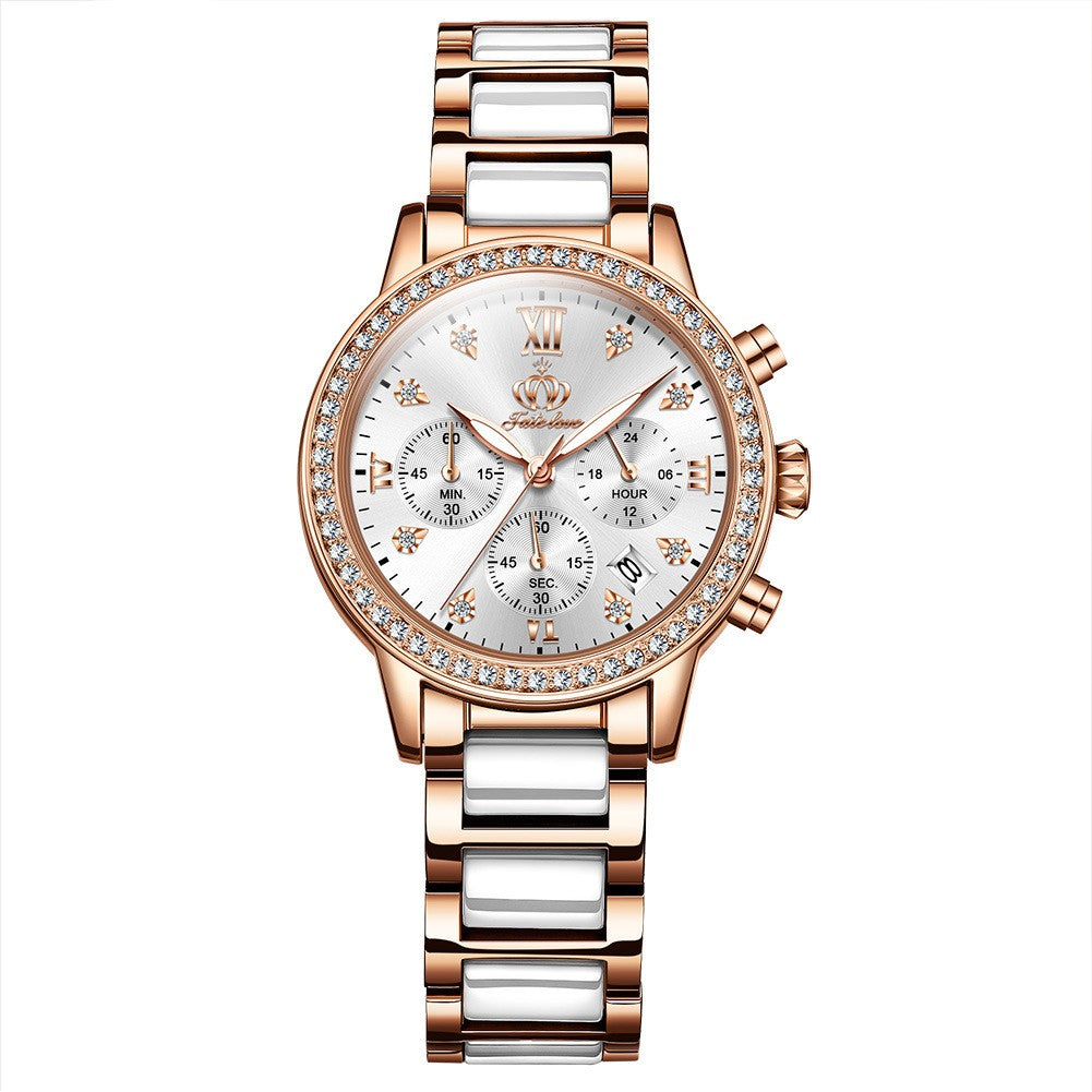 Orologio donna al quarzo con strass