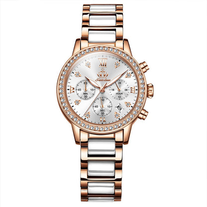 Orologio donna al quarzo con strass