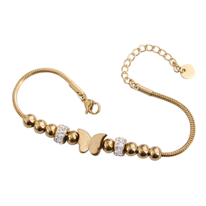 Bracciale farfalla sfere d'acciaio